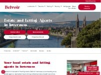 Website Screenshot Belvoir Inverness Sales and Letting Agents