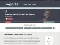 Website Screenshot mydentist, Kingston Road, Coventry