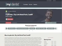 Website Screenshot mydentist, Countisbury Avenue, Llanrumney