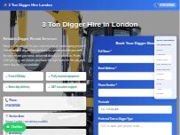 Website 3 Ton Digger Hire London