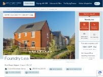 Website Screenshot David Wilson Homes - Foundry Lea