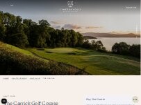 Website Screenshot The Carrick Golf Course