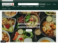 Website Screenshot Thai Food Store
