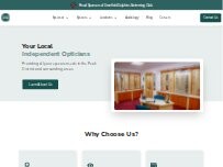 Website Screenshot Bakewell Opticians