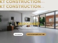 Website Screenshot KT Construction Microcement Installers