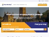 Website Screenshot Pass the Keys - Cotswolds
