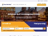 Website Screenshot Pass the Keys - Leeds