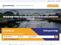 Website Screenshot Pass the Keys - Newcastle and North Tyneside