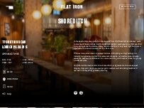 Website Screenshot Flat Iron Shoreditch