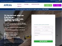 Website Screenshot Aerial & Satellite Services Edinburgh