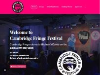 Website Screenshot Cambridge Fringe Festival