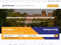 Website Screenshot Pass the Keys - Warwickshire