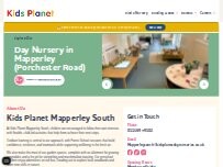 Website Screenshot Kids Planet Mapperley South