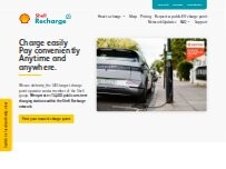 Website Screenshot Shell Recharge Charging Station
