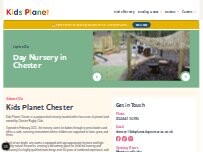 Website Screenshot Kids Planet Chester