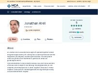 Website Screenshot Dr Jonathan Krell, Consultant Medical Oncologist