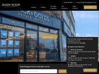 Website Screenshot Black and Golds Estate Agents