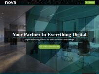 Website Screenshot Nova Internet