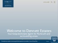 Website Screenshot Dennett Estates