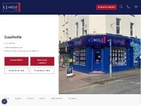 Website Screenshot CJ Hole Southville Lettings & Estate Agents