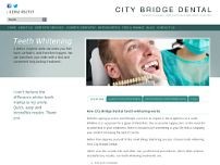 City bridge dental website screenshot