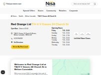 Website Screenshot Red Orange Ltd
