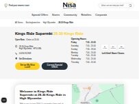 Website Screenshot Kings Ride Supermkt