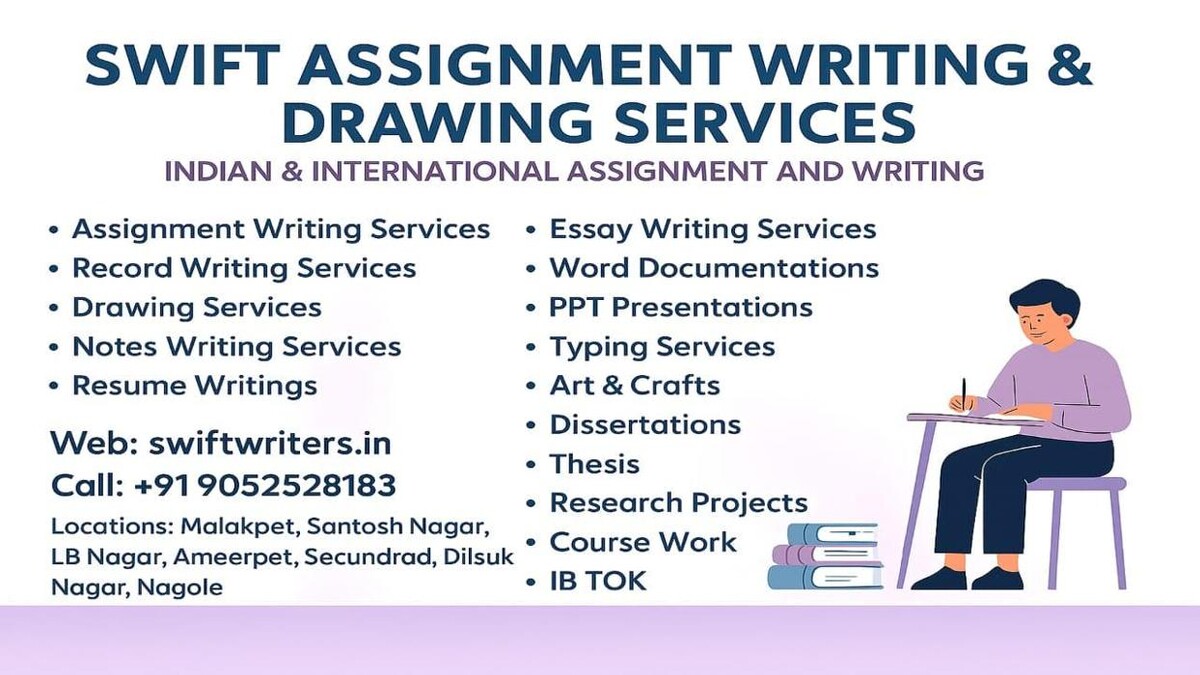 Images Swift Assignment Writing & Drawing Services | Expert Essay, Dissertation & Record Writing Help - Hyderabad & International