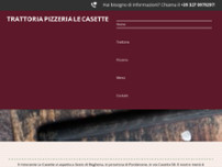 Trattoria Pizzeria Le Casette website screenshot