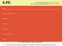 A.P.E. website screenshot