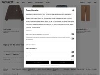 Website Screenshot Carhartt WIP Store Roma