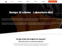 Website Screenshot M3D - Laboratorio di Stampa 3d a Roma