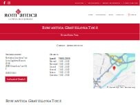 Website Screenshot Rom'antica Gravellona Toce