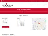 Website Screenshot Rom'antica Modena