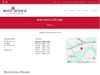 Website Screenshot Rom'antica Pesaro