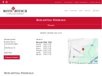 Website Screenshot Rom'antica Pinerolo