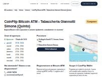 Website Screenshot CoinFlip Bitcoin ATM - Tabaccheria Giannotti Simona (Quinto)