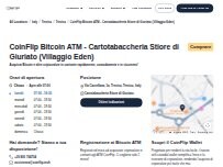 Website Screenshot CoinFlip Bitcoin ATM - Cartotabaccheria Stiore di Giuriato (Villaggio Eden)