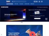 Website Screenshot Trony Siena