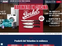 Website Screenshot Trony Ostiglia