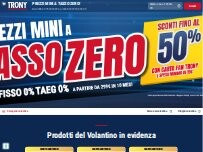 Website Screenshot Trony Sestu