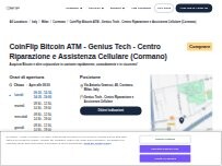 Website Screenshot CoinFlip Bitcoin ATM - Genius Tech - Centro Riparazione e Assistenza Cellulare (Cormano)