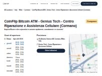 Website Screenshot CoinFlip Bitcoin ATM - Genius Tech - Centro Riparazione e Assistenza Cellulare (Cormano)