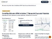 Website Screenshot CoinFlip Bitcoin ATM - Tabacchi Zuccolo Fabrizio (Via Caccia)