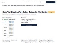 Website Screenshot CoinFlip Bitcoin ATM - Sala e Tabacchi (Via Dante)
