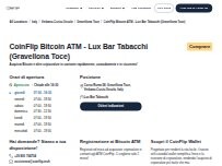 Website Screenshot CoinFlip Bitcoin ATM - Lux Bar Tabacchi (Gravellona Toce)