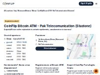 Website Screenshot CoinFlip Bitcoin ATM - Pak Telecomunication (Stazione)