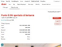 Website Screenshot Punto E.ON Verbania