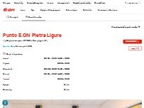 Website Screenshot Punto E.ON Pietra Ligure