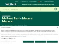 Website Screenshot McRent Bari-Matera